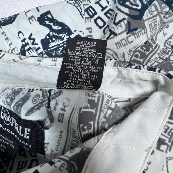 Pelle Pelle Marc Buchanan Shirt XXL AOP Mountain Ski Theme Long Sleeve Blue - Picture 5 of 13